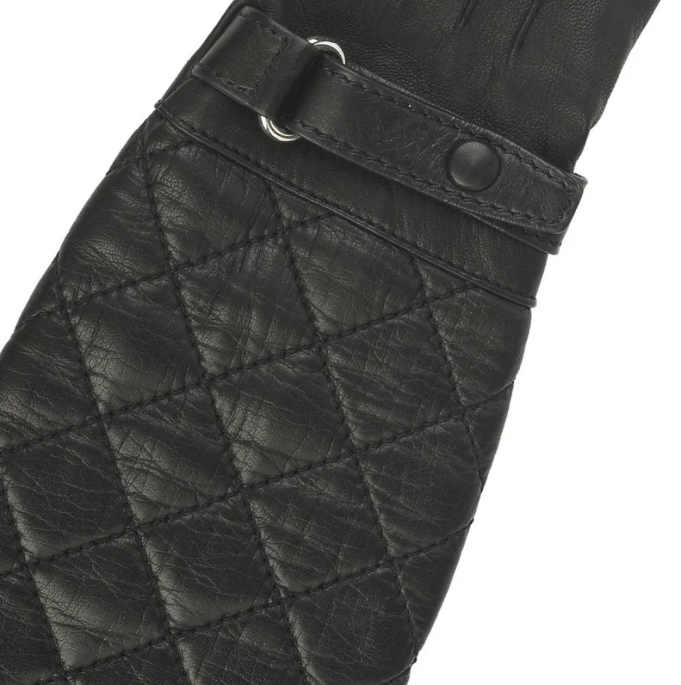 Phi Long Quilted Leather Gloves Sz 6.5 - Picture 5 of 5